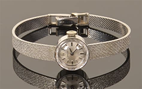 rolex womens vintage mesh silver oval watch|value of Rolex watches.